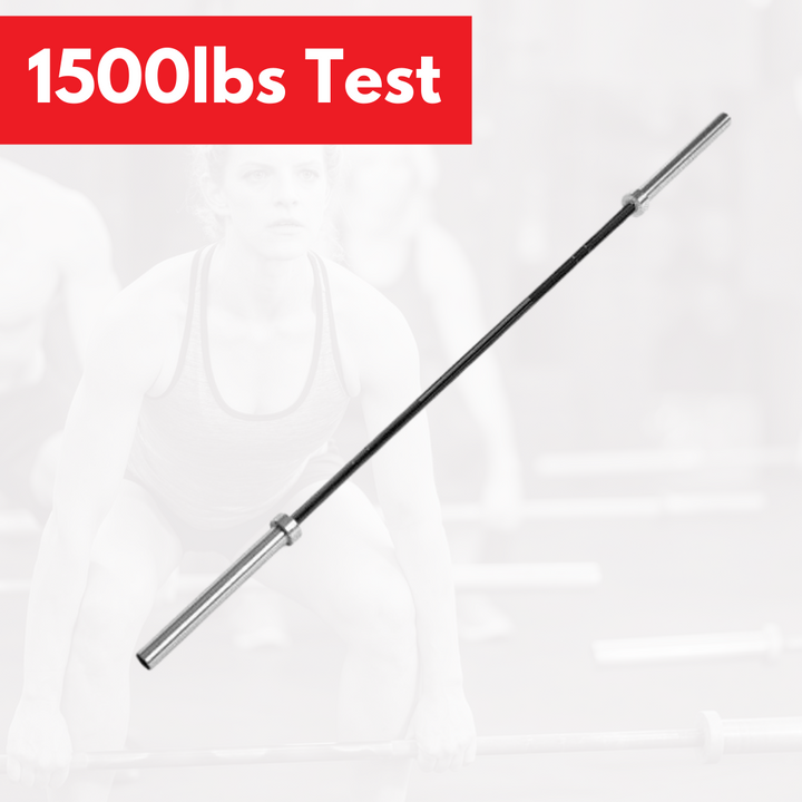 Geek Bar Fitness Olympic Bar – 1500 lb Capacity, 28mm Chrome (Final Stock)