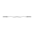 Geek Bar Fitness Olympic EZ Curl Bar – 47" Chrome, Ergonomic Grip