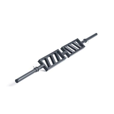 Geek Bar Fitness Angled Swiss Bar – Black Steel Multi-Grip Olympic Bar