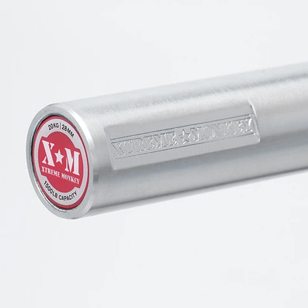 Geek Bar Fitness Men’s Olympic Lifting Bar – 1500 lb Capacity, 28mm Chrome Bar