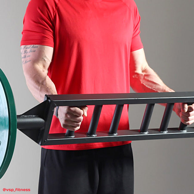 Geek Bar Fitness Straight Swiss Bar – Black Steel Multi-Grip Olympic Bar