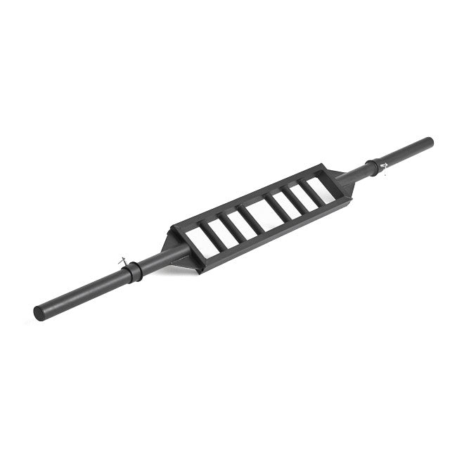 Geek Bar Fitness Straight Swiss Bar – Black Steel Multi-Grip Olympic Bar